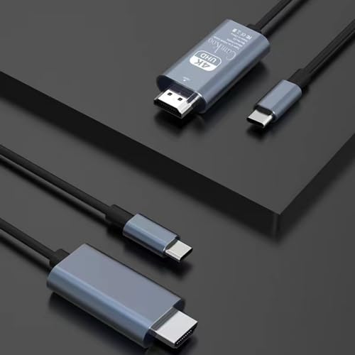 CAMKOO USB C to HDMI Cable (4K@30Hz) 4K*2K（3840 * 2160） 6.6FT, Type C to HDMI Adapter for Home Office Compatible with iPhone 15 Pro Max Plus, MacBook Pro Air iPad Pro,Steam Deck、Huawei Black,1Pack - Image 3