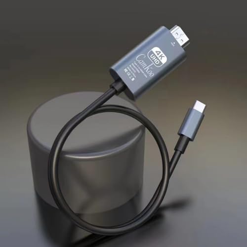 CAMKOO USB C to HDMI Cable (4K@30Hz) 4K*2K（3840 * 2160） 6.6FT, Type C to HDMI Adapter for Home Office Compatible with iPhone 15 Pro Max Plus, MacBook Pro Air iPad Pro,Steam Deck、Huawei Black,1Pack - Image 2
