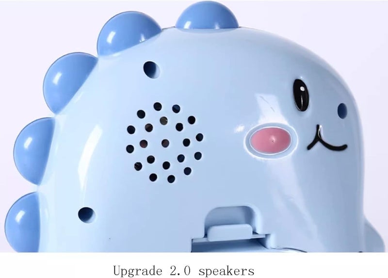 Travel Clock Dinosaur Alarm Clock for Kids, Cute Bedroom Decoration, Non Ticking Silent, Backlight Super Loud, for Gifts Decoration(Blue) - Image 5