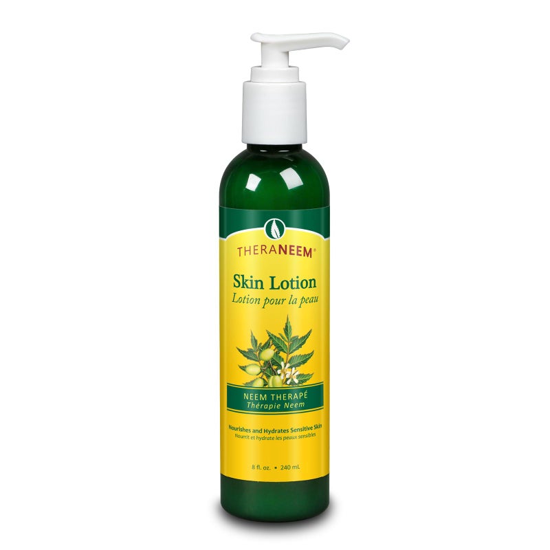 thera neem TheraNeem Neem Therap Skin Lotion | Calms, Nourishes and Hydrates Dry, Sensitive Skin with Organic Neem Oil, Vegan, 8oz (8oz) - Image 1