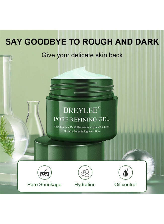 Breylee Tea Tree & Witch Hazel Pore Refining Gel 40g | Controls Oil, Minimizes Pores, and Firms Skin - Image 2