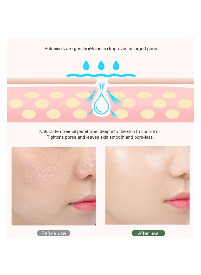 Breylee Tea Tree & Witch Hazel Pore Refining Gel 40g | Controls Oil, Minimizes Pores, and Firms Skin - Image 5