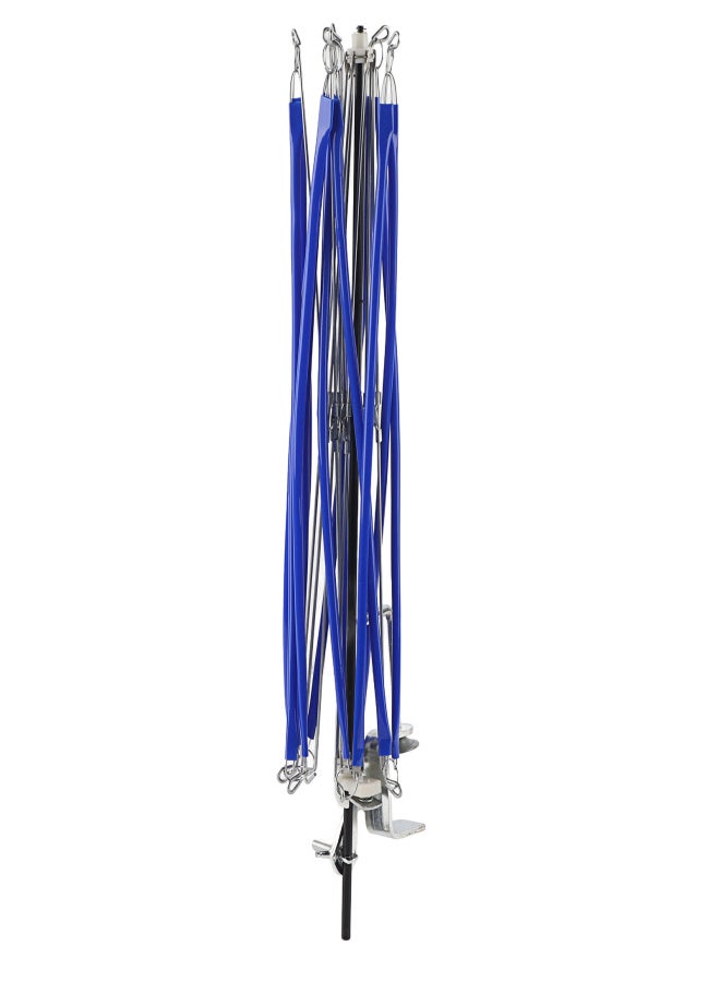 Blue Iron Umbrella Shape Knitting Crochet String Winder Holder Machine - Image 1