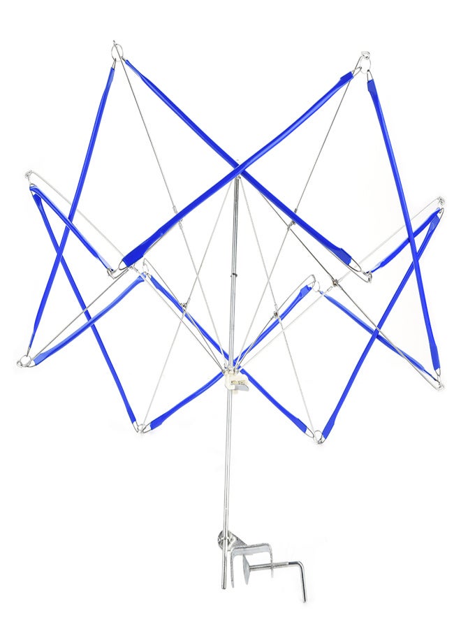 Blue Iron Umbrella Shape Knitting Crochet String Winder Holder Machine - Image 4