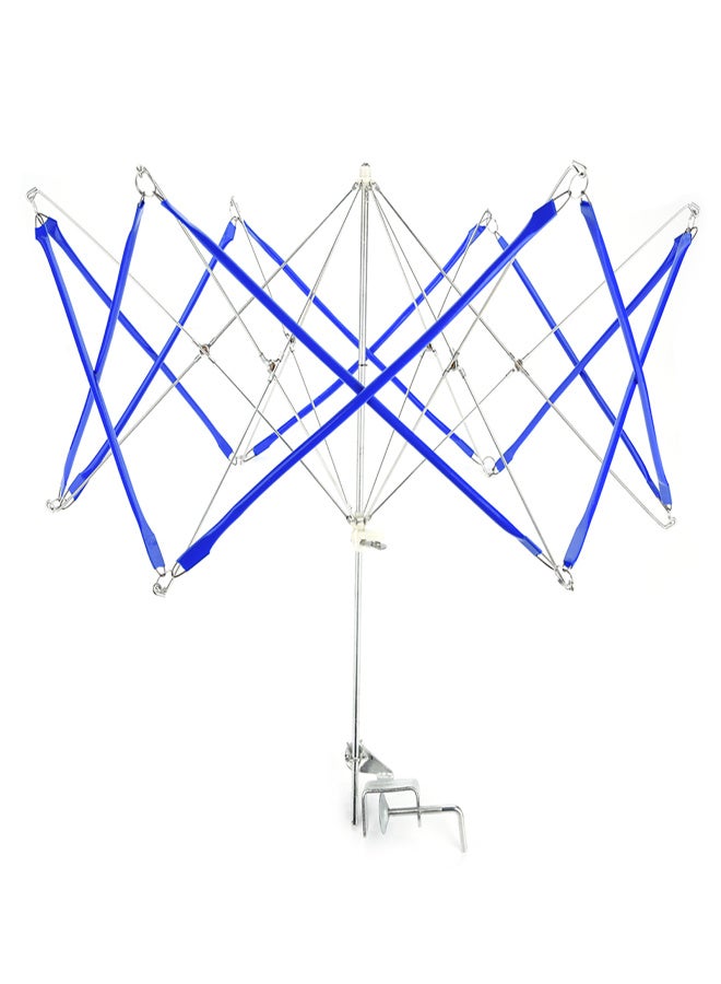 Blue Iron Umbrella Shape Knitting Crochet String Winder Holder Machine - Image 3