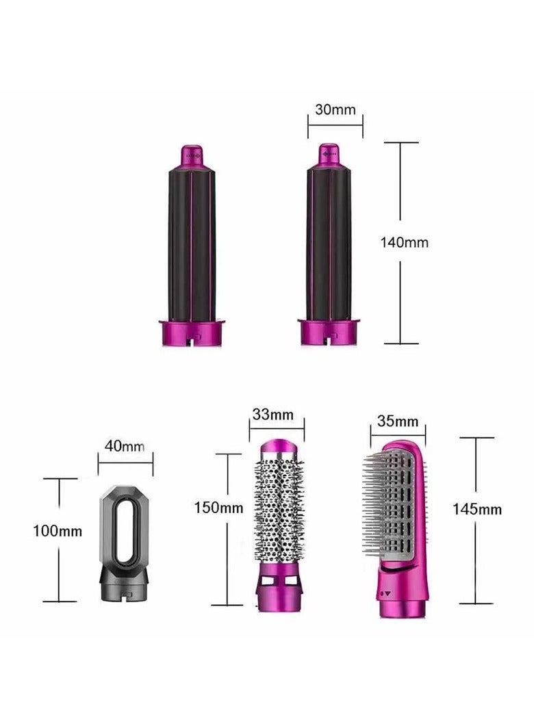 general 5-in-1 Autowrap Airstyler Auto Wrap Curler Hair Dryer with Attachment Hot Air Comb Automatic Curling Iron Multi Functional Roll Straight Dual-use - Image 5