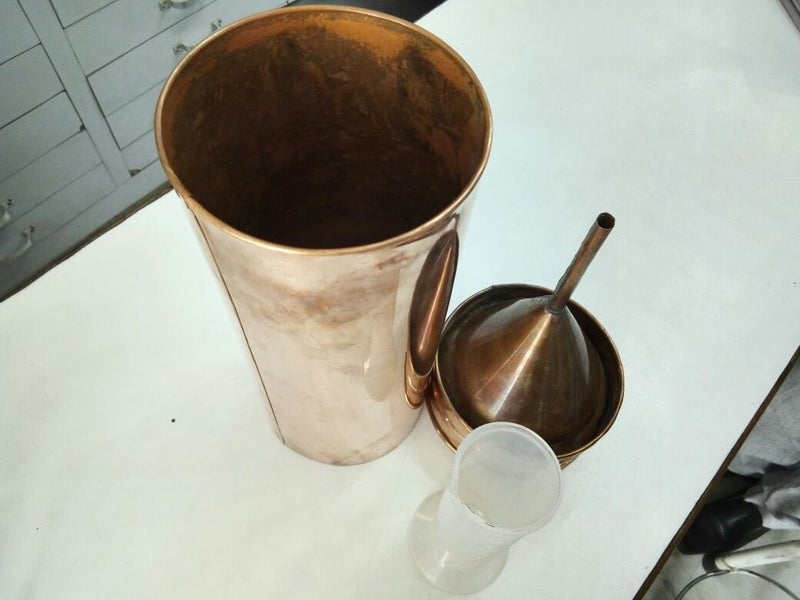 NEW VERMA New Verma Optical Rain Gauge Copper with Measuring Cylinder  - Image 1