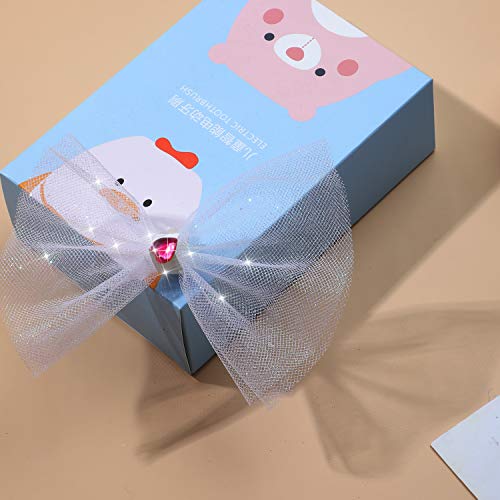 Senkary Glitter Tulle Roll Sparkling Tulle Ribbon Fabric Spool for Wedding Decoration Gift Wrapping, 6 Inch by 25 Yards (White) - Image 3