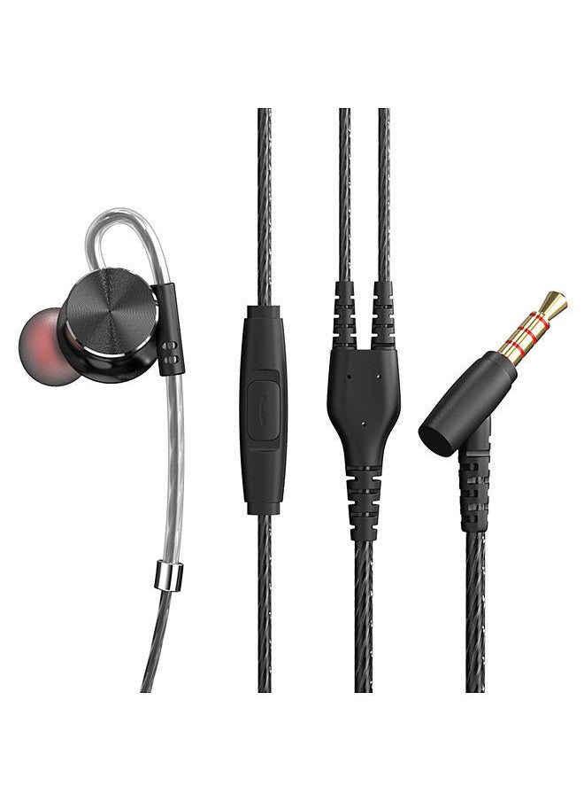 QKZ DM10 3.5mm In-ear Headphone Bass Subwoofer Metal Wired Earphone Magnetic Suction Line Control with Microphone Sports Headsets Earphones  - Image 2