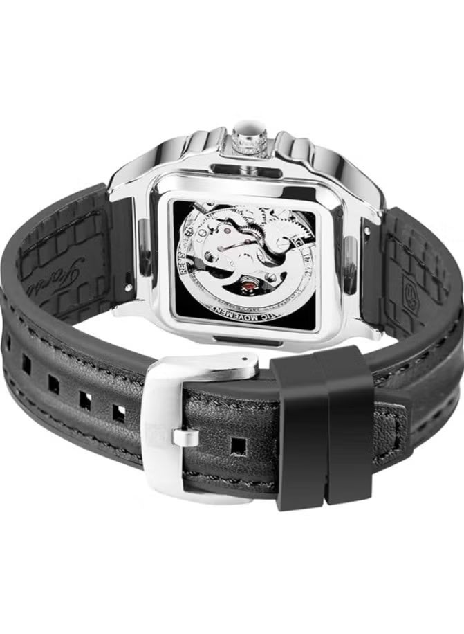 FORSINING Watches for Men Watch Leather Strap Luxury Luminous Water Resistant Automatic Mechanical Wristwatch 1008BKSI - Image 5