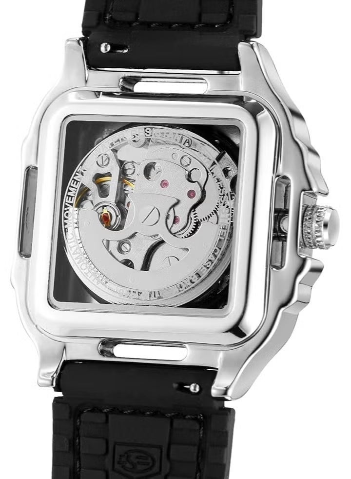 FORSINING Watches for Men Watch Leather Strap Luxury Luminous Water Resistant Automatic Mechanical Wristwatch 1008BKSI - Image 3