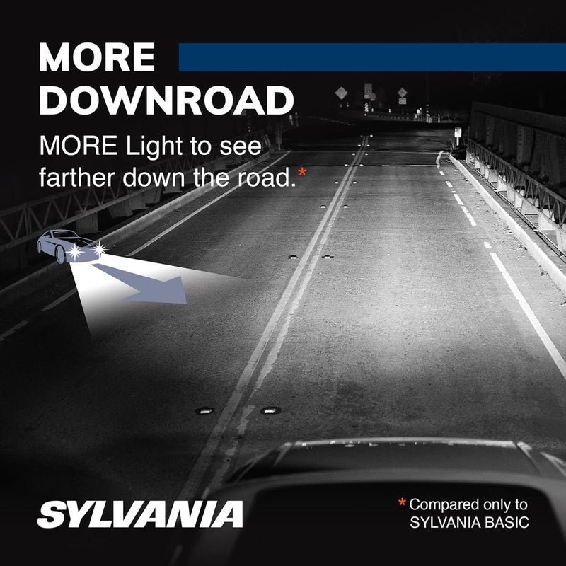 SYLVANIA 9003 SilverStar High Performance Halogen Headlight Bulb - Brighter Downroad & Whiter Light (2 Bulbs) - Image 5