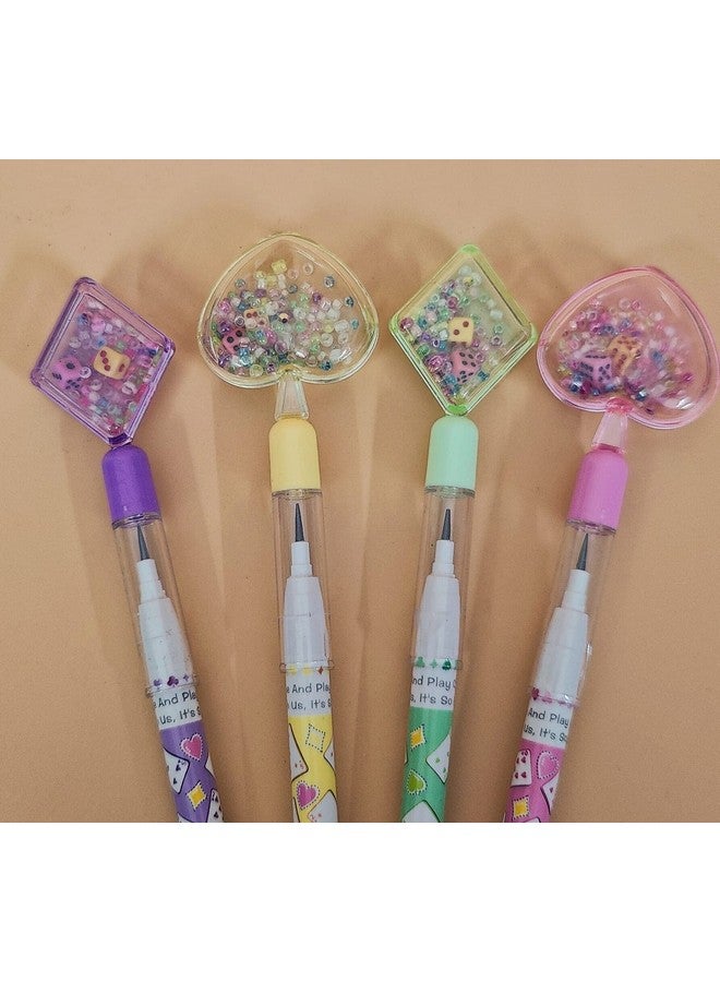 Tera13 TERA 13 Birthday Gifts For Kids Pencil For Girls (6 Pcs) Dice Pencil For Girls,Writing Pencil For Kids,Pencil For School,Stationery Items Pencil Kanjak Gifts, Multicolor - Image 2