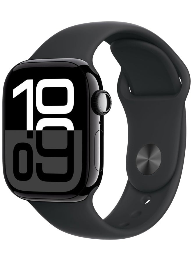 في & حول ساعة ذكية X10 Series 10 Wearfit Pro بشاشة 2.2 بوصة SUPER AMOLED مع خاصية إلغاء القفل والدردشة بالذكاء الاصطناعي وGPT وGPS وNFC وبلوتوث V5 وشاحن لاسلكي - اسود - Image 1