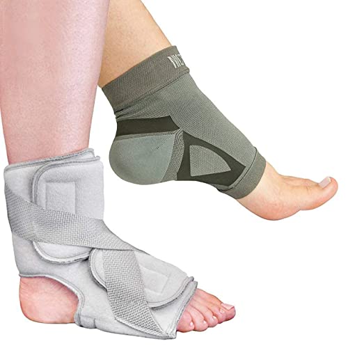 Brownmed - Nice Stretch Total Solution Plantar Fasciitis Relief Kit - Includes Plantar Fasciitis Sock & Night Splint - Foot Compression Sleeve for Heel, Ankle & Arch Support - Small/Medium - Image 1
