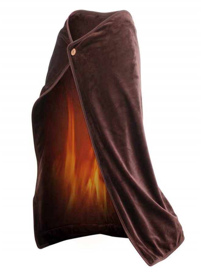 USB Electric Heating Shawl Detachable Washable Blanket Winter Knees Body Warmer Home Office Heated Blanket - Image 1