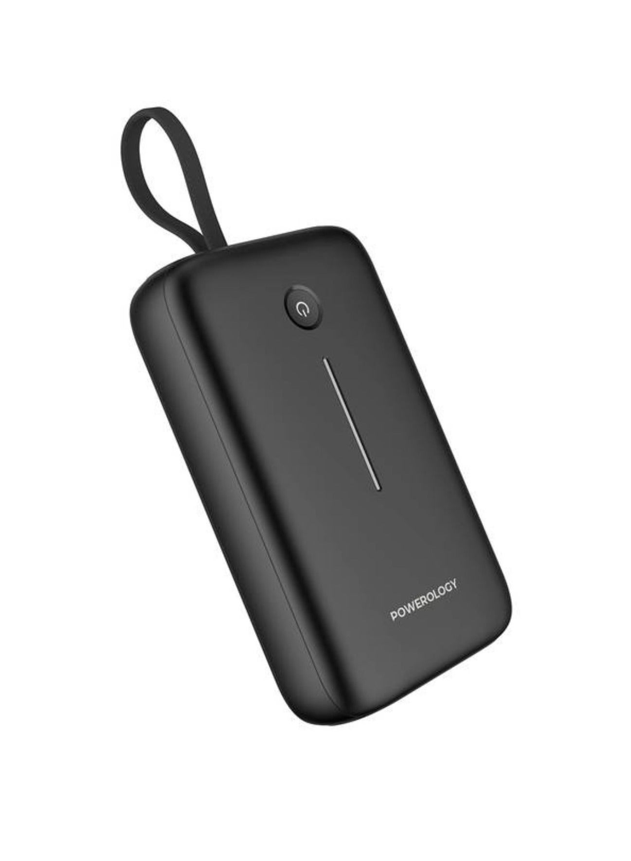 باورولوجي Powerology Power Bank With Detachable usb-c Wire usbc 30W 20000mAh