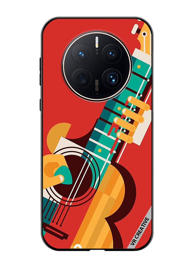 VR CREATIVE Protective Case Cover For Huawei Mate 50 Pro Guitar Design Multicolour  - Image 1