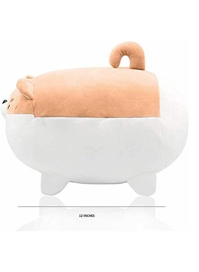 Vaishno Cute Plushed Funky Plushie Soft Stuffed Shiba Inu Animal Toy for Kids Huggable Toy for Best Birthday/Valentine's Gift for Girls/Boys Home Decorative Items (12 Inches) - Image 2
