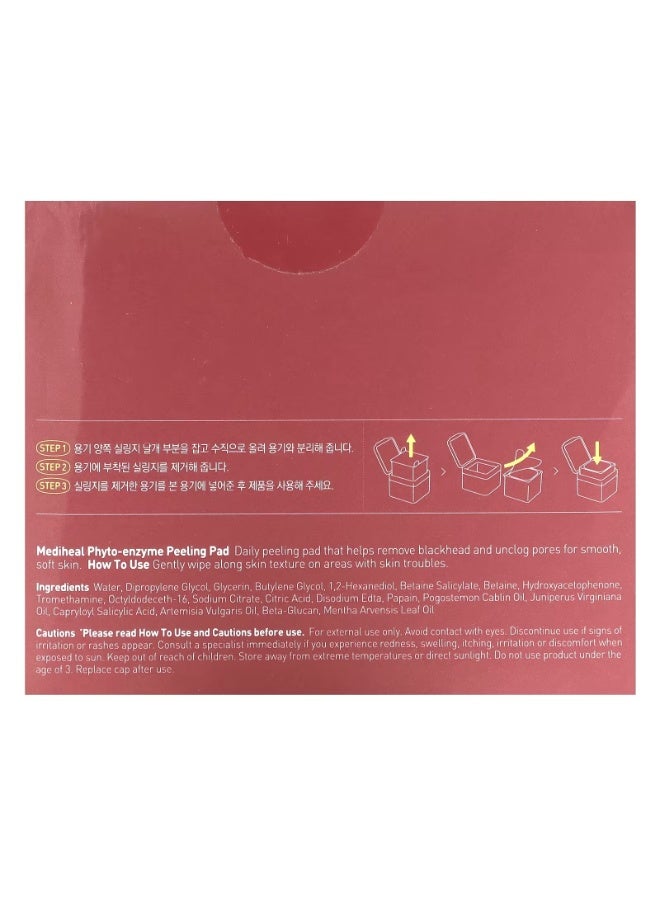 MEDIHEAL, Phyto-Enzyme Peeling Pad, Day & Night, 90 Pads, 6.76 fl oz (200 ml) - Image 3