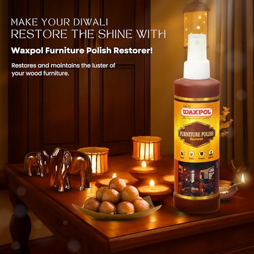 Waxpol Furniture Polish Restorer Wood Polish Shine Spray for Furniture, Cabinets, and Wardrobes, Restores & Maintains Wood Shine 200 ml - Image 2