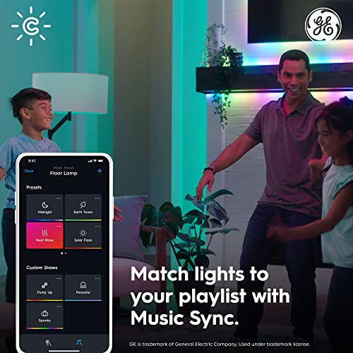 Cync مصابيح LED الذكية GE Cync بتأثيرات ديناميكية A19، أضواء ملونة تتغير مع الموسيقى عبر البلوتوث وواي فاي، متوافقة مع أليكسا وجوجل هوم (عبوة 2) - Image 4