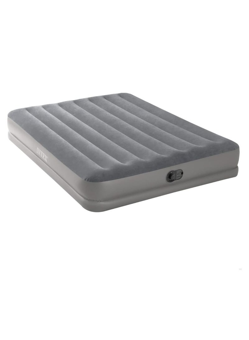 INTEX Dura Beam Prestige Airbed With Fastfill USB Pump, Twin Size, PVC Dark Grey, 191 x 99 x 30 cm - Image 1