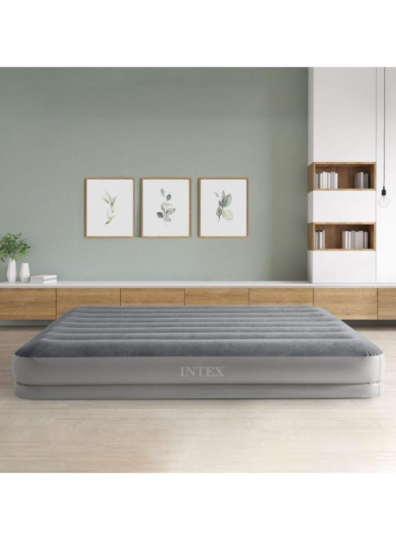 INTEX Dura Beam Prestige Airbed With Fastfill USB Pump, Twin Size, PVC Dark Grey, 191 x 99 x 30 cm - Image 3