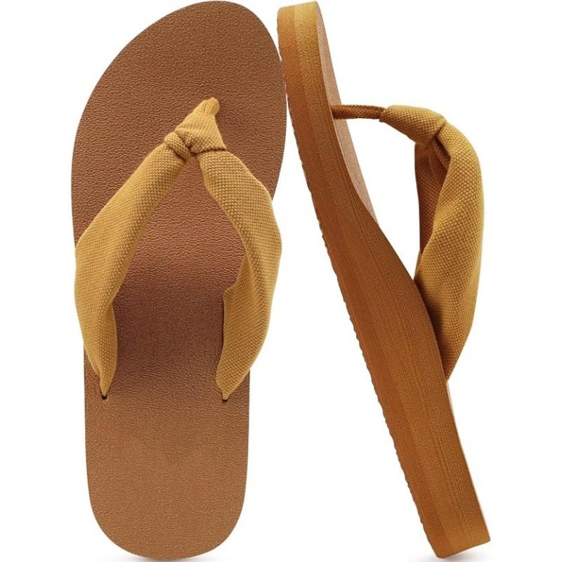 Women's Arch Support Cotton Flip Flops - Breathable & Quick-Dry - Image 4