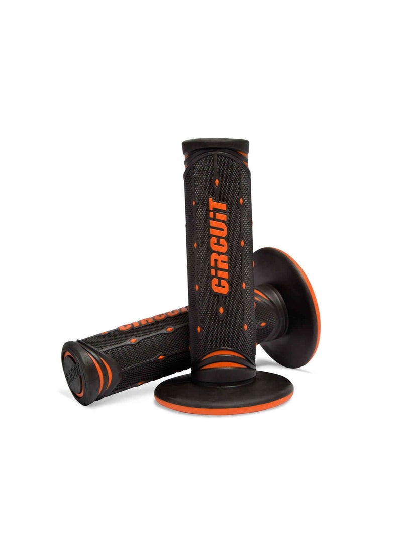 CIRCUIT - Circuit Equipment JUPITER Racing Grip Black Orange - Image 1