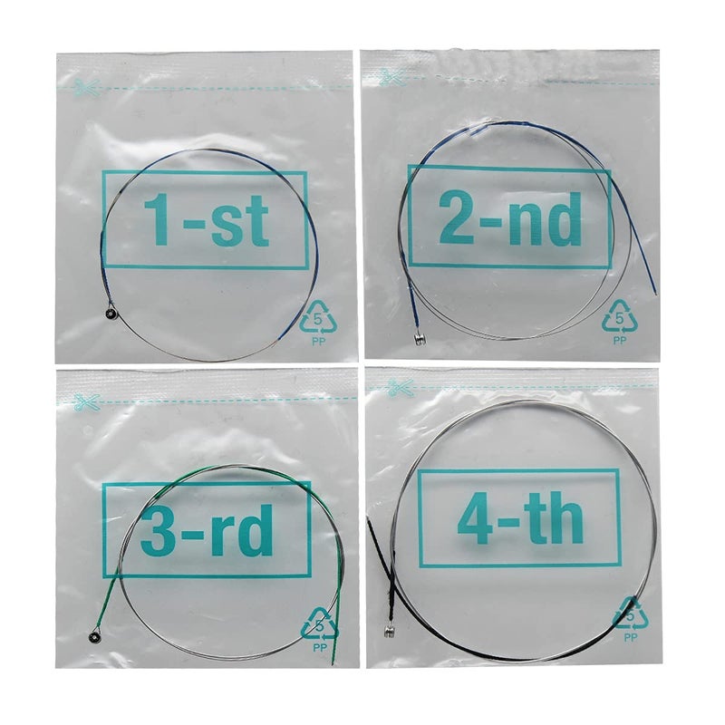 Alice Violin String Set E/a/d/g Violin Strings for Size 1/4 1/2 3/4 4/4 Set Ball, Silver (IKN-A703) - Image 4