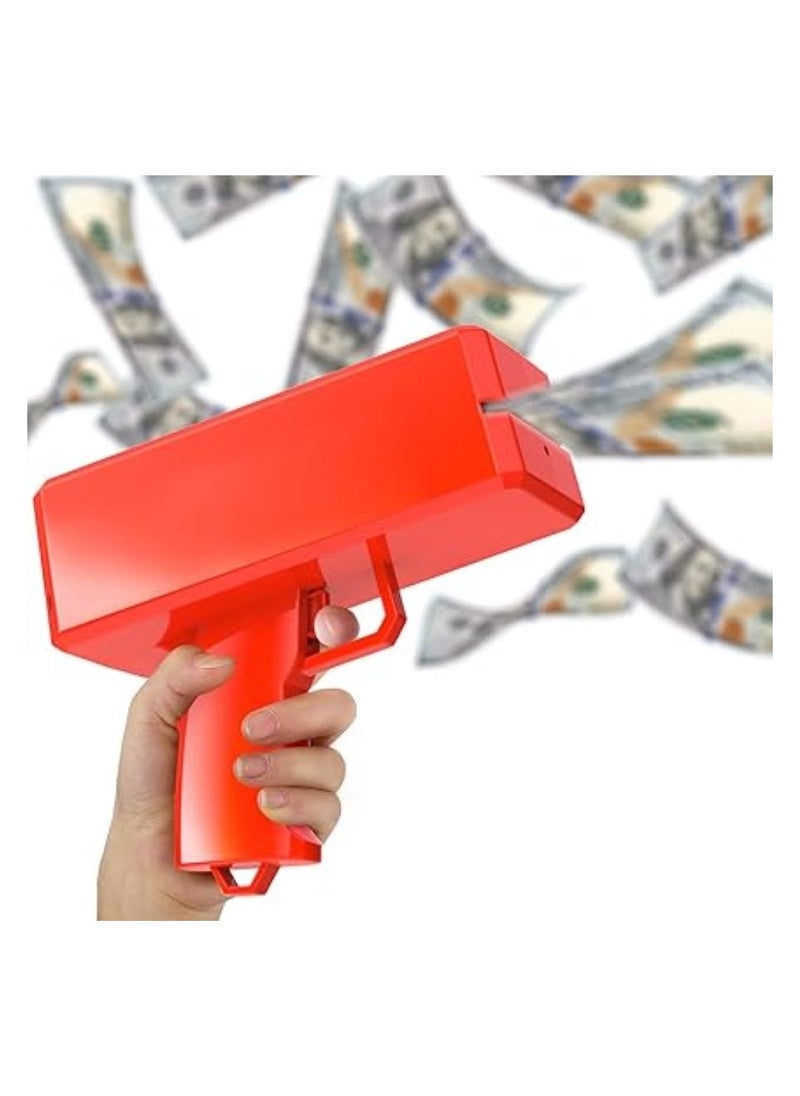 TOY GARDEN - Money Gun Paper Playing Spray Toy Gun with 100 Pcs Play Cash | Fun Party Prop for Events & Celebrations - Image 1