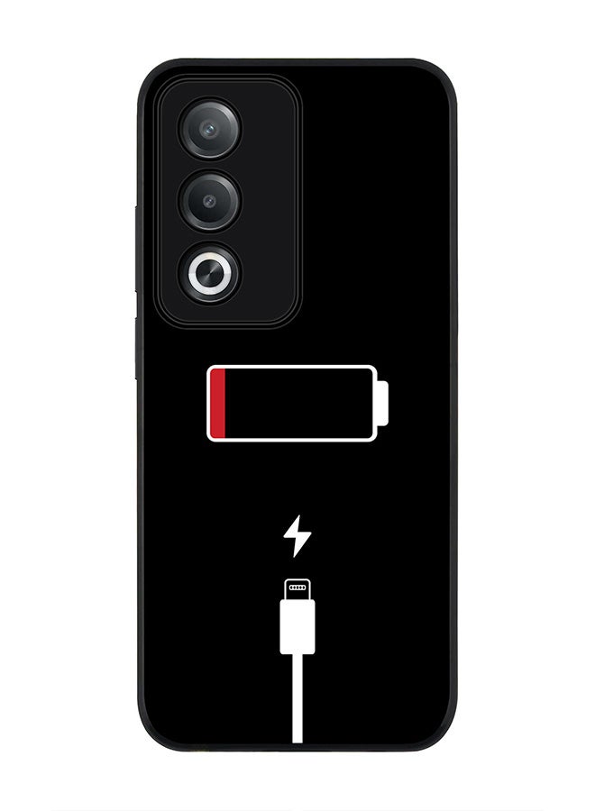 Stylizedd For Oppo A3 Pro / A80 Case,Slim fit Camera Protection, Shockproof Thin Phone cover - Battery Empty - Image 1