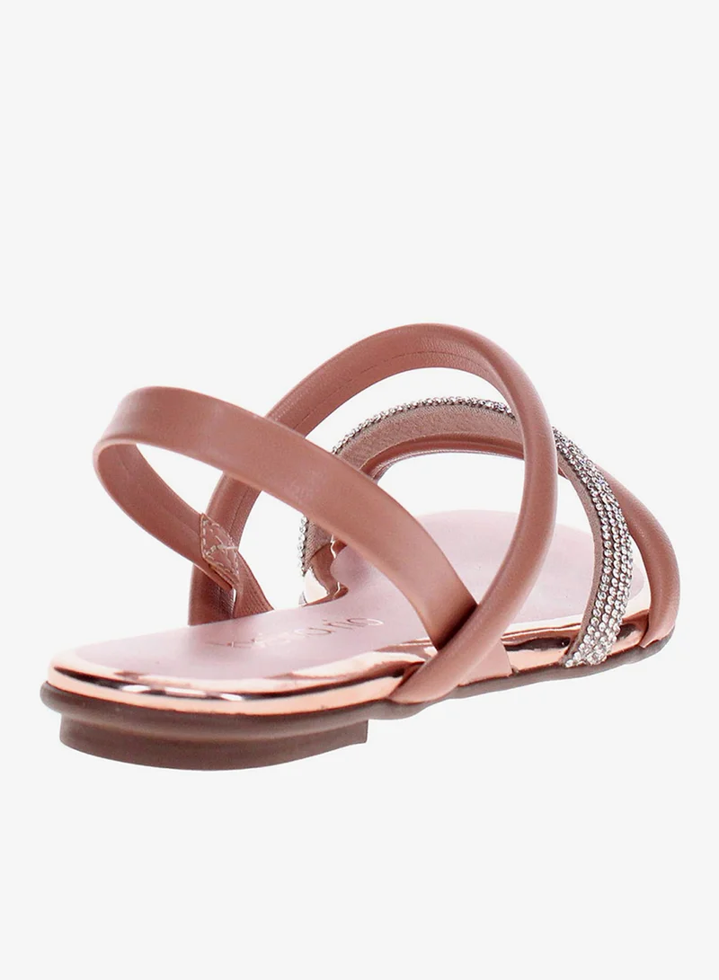 Beira Rio Beige Sandals with Back Strap for Women – Comfortable Slingback Sandals for Girls for Women | Best Price UAE