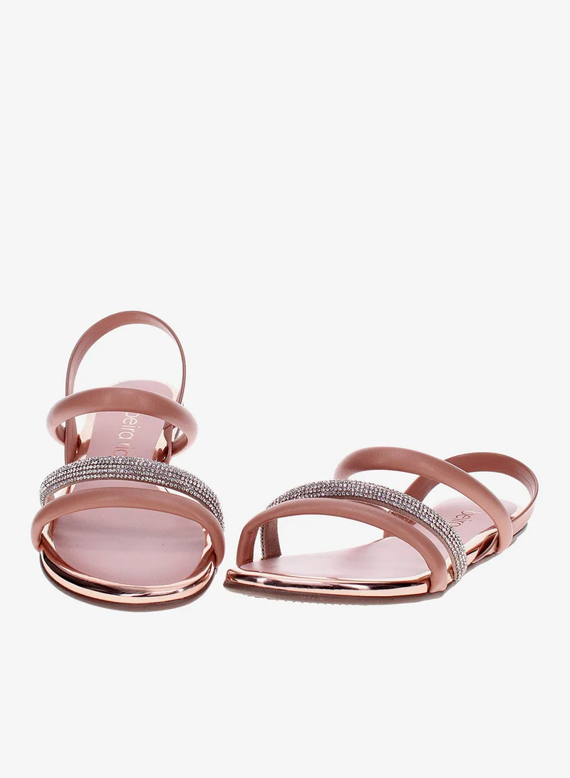 Beira Rio Beige Sandals with Back Strap for Women – Comfortable Slingback Sandals for Girls for Women | Best Price UAE