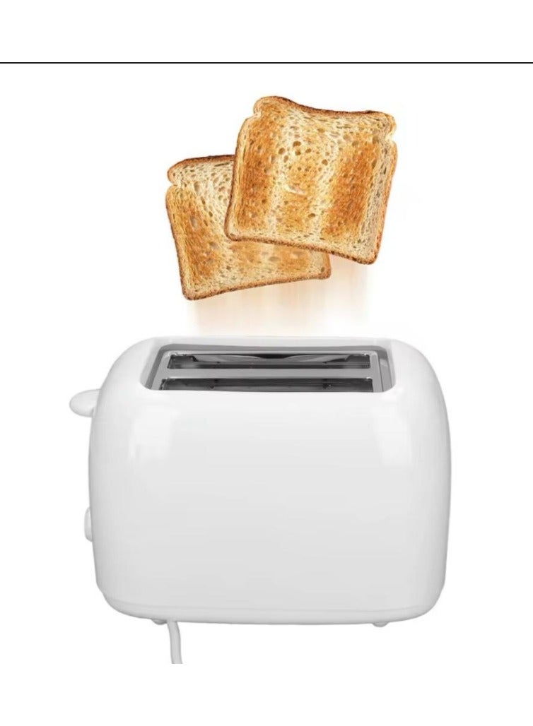 Denx 2-Slice Bread Toaster, 650 Watts, White - Image 5