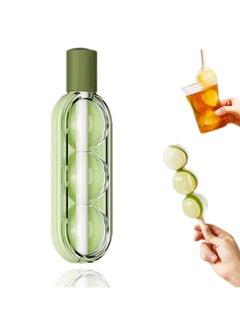 CMGTYYD Silicone Popsicle Mold, Homemade Popsicle Mold with Lid, Reusable Popsicle Mold (for Homemade Flavored Popsicles), Easy-Off Ice Maker, DIY Ice Cream Mold (Green)  - Image 1