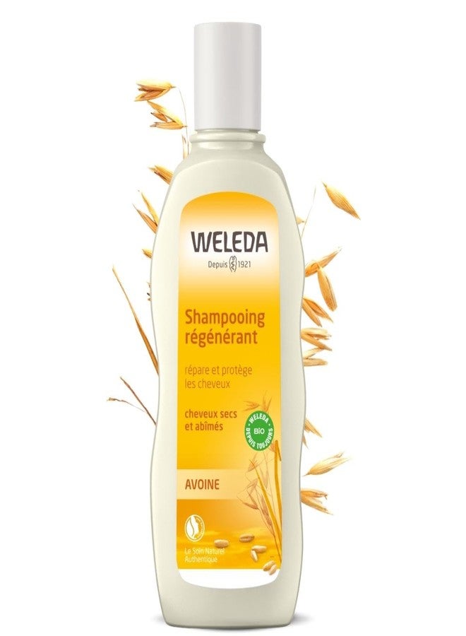 WELEDA - Shampooing Régénérant à l'Avoine - Soin Cheveux Secs et Abîmés - Flacon de 190 ml - Image 1