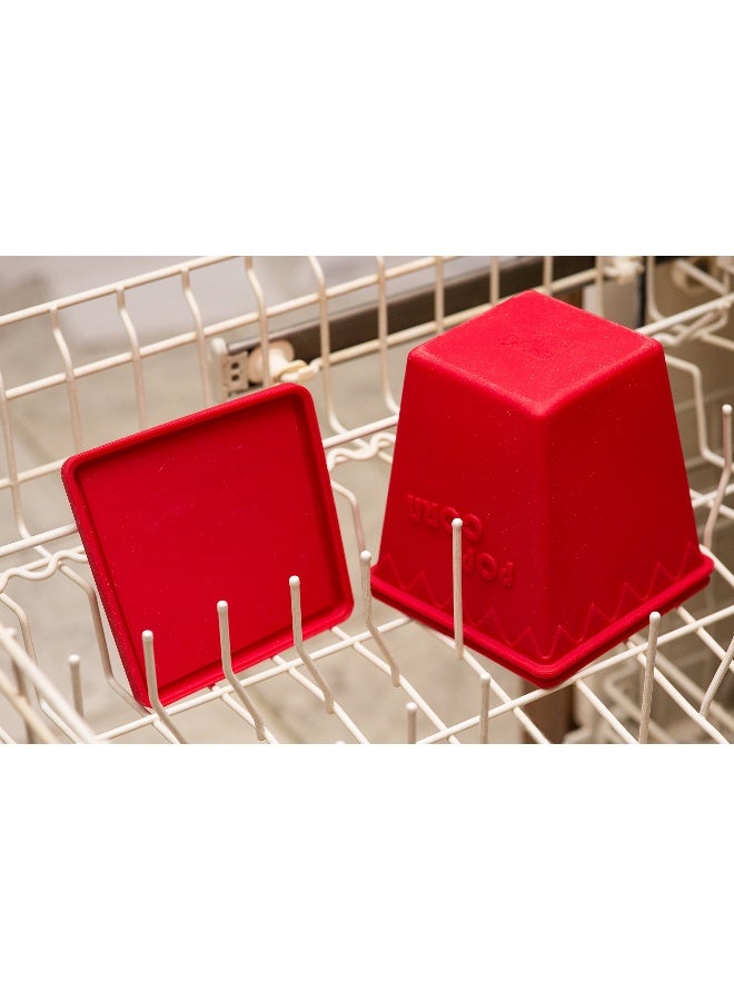 Cestari Microwave Popcorn Popper | Replaces Microwave Popcorn Bags | Healthy Air Popped Popcorn - No Oil Needed | BPA Free Premium European Grade Silicone Popcorn Maker by Cestari Kitchen (Red Makes 8 cups) - Image 5
