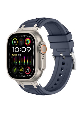 For AppleWatch Strap Ultra2 Triple Armor Silicone Strap For AppleWatch10 Strap-Color:07#Blue Gray-Specifications:38/40/41/42mm - pzsku/Z83C1DA273B5189A5B3F6Z/45/1744707199/8e40d76c-e9ad-44a2-bc49-4085585d1d64