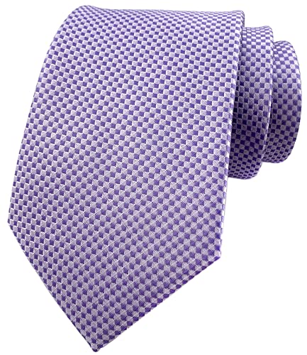 Secdtie ربطة عنق بنفسجية ضيقة للرجال للبالغين رسمية ذاتية مزخرفة لحفل زفاف هدايا يوم الأب - Image 5