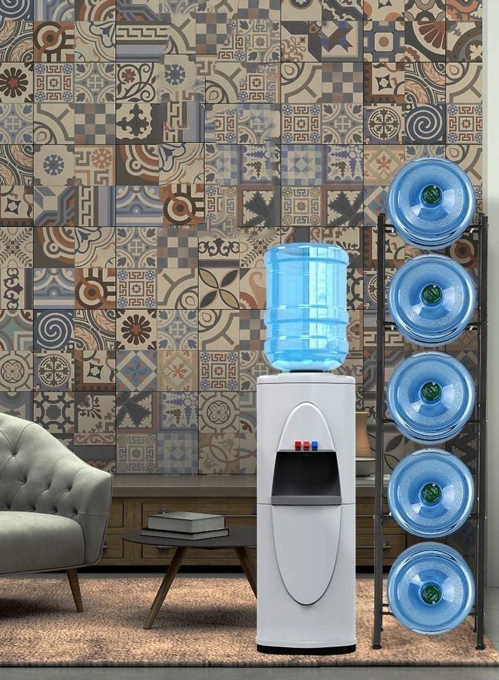 DubaiGallery Water Cooler Jug Rack 5-Tier Water Storage Rack for 5Bottles, Detachable Heavy Duty Water Bottle Rack - Image 4