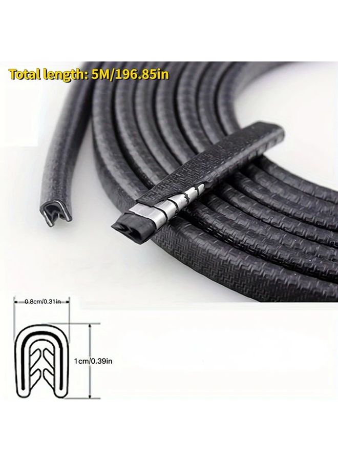 Red 196 85 Inch Car Door Edge Scratch Protection Strip Guard Trim Anti Collision - Image 2