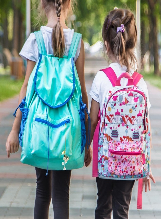 Jeffdad سحر الهاتف من جيفداد 3 قطع زهر الكرز وزهرة الأقحوان، قلادة زخرفية موبايل، سوار يدوي، سلسلة مفاتيح، حزام مضاد للفقدان للهاتف للنساء - Image 4