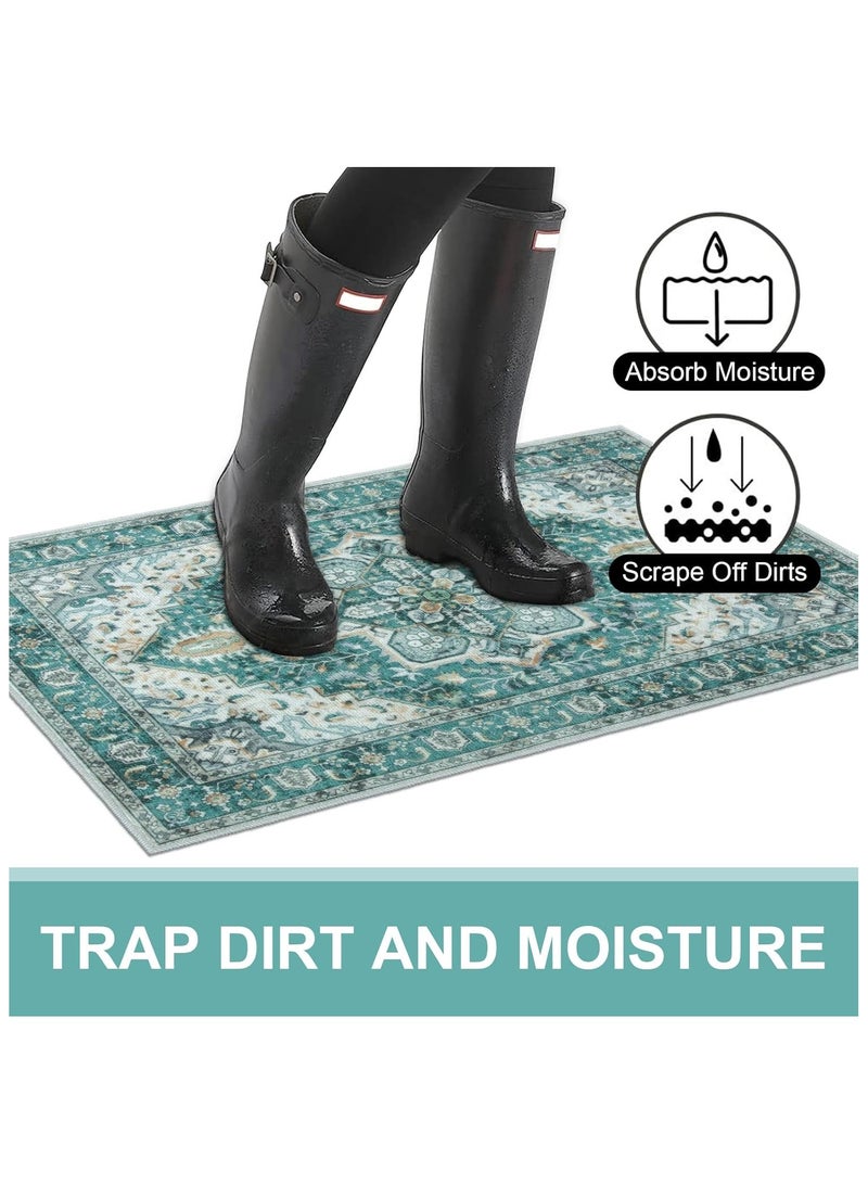 آنا سجادة مدخل منزلية مقاومة للانزلاق وسريعة الامتصاص مصنوعة من المخمل الكريستالي - Image 2