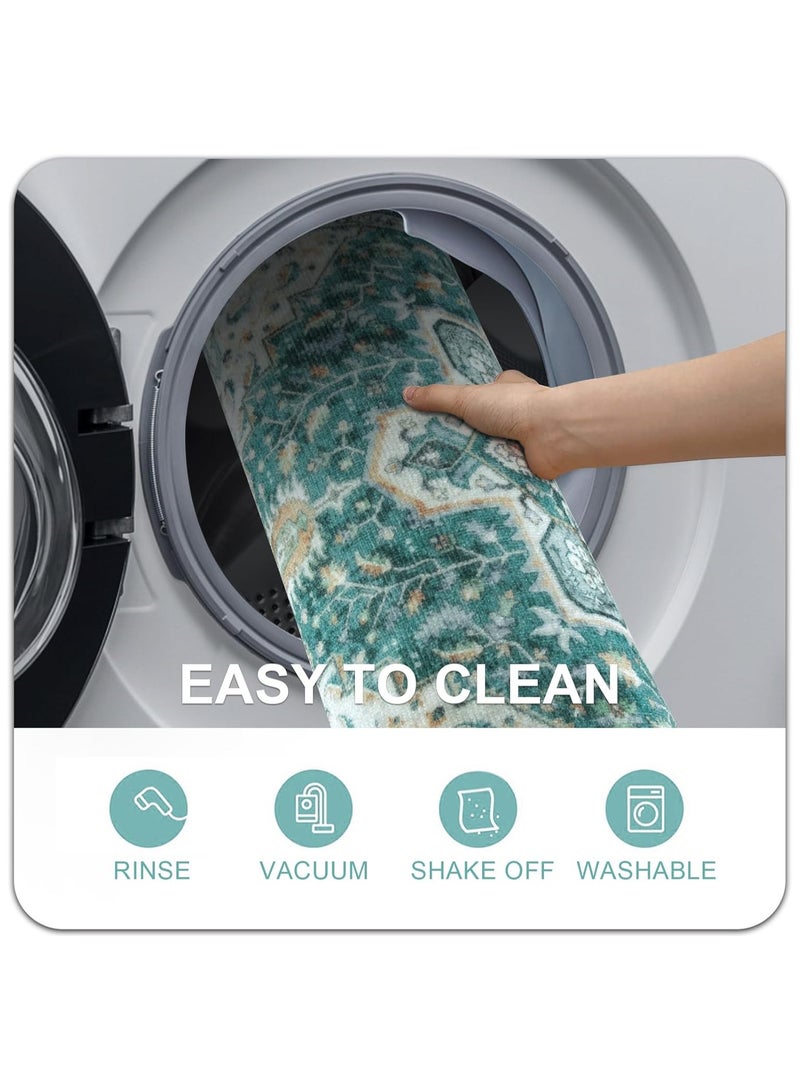 آنا سجادة مدخل منزلية مقاومة للانزلاق وسريعة الامتصاص مصنوعة من المخمل الكريستالي - Image 3