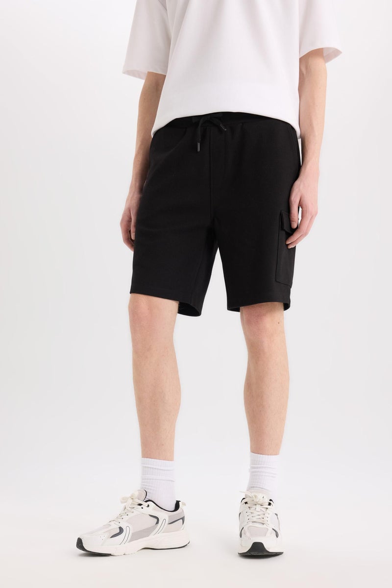 DeFacto Man Regular Fit Straight Leg Basic Cargo Shorts - Image 1