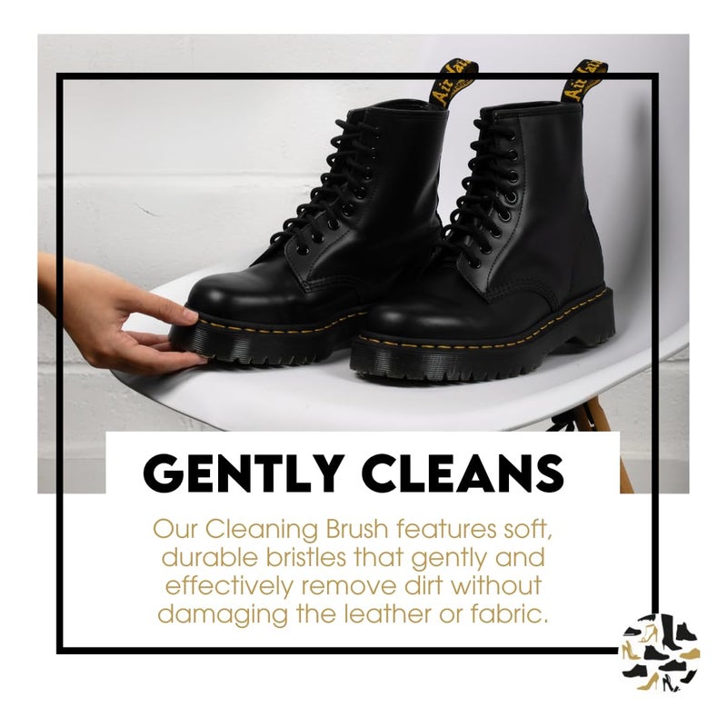 Shoe Clinic Soft Bristle Brush â€“ Cleaning Brush â€“ Hand Brush â€“ Deep Cleans and Easily Lifts Dirt from All Types of Footwear - Image 4