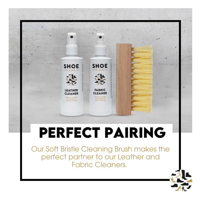Shoe Clinic Soft Bristle Brush â€“ Cleaning Brush â€“ Hand Brush â€“ Deep Cleans and Easily Lifts Dirt from All Types of Footwear - Image 3