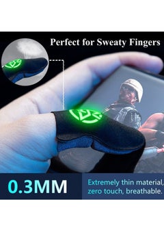 SYOSI Gaming Finger Sleeves for Sweaty Hands, Ultra-Thin Breathable Touchscreen Thumb Gloves, PUBG Gamer Finger Covers for Tablet iPad/Mobile Phone  - Image 5